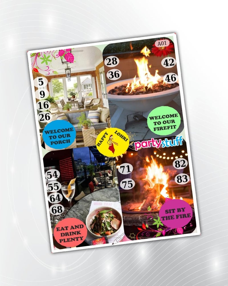 PartyStuff Tambola Housie - Lohri kukuba 5 (24 Piece) - Image 1