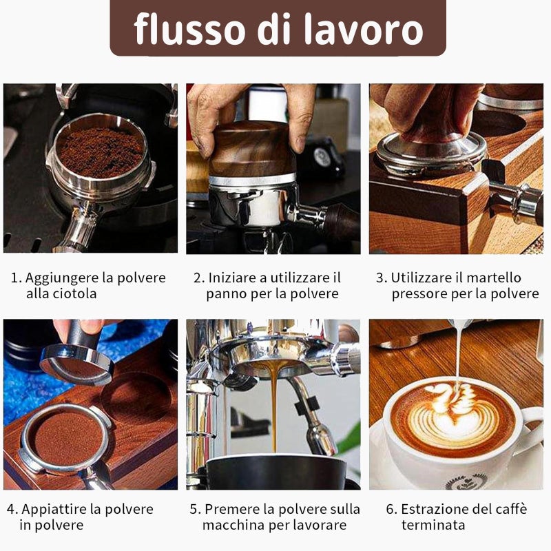 Patravious 51mm Bottomless Portafilter, 3-Ear 304 Stainless Steelï¼ŒBottomless Portafilter for CASABREWS 3700/CM5418, Mr. Coffee and Gevi Espresso Machines (248 precision holes Detachable Handle-Blackï¼‰ - Image 5