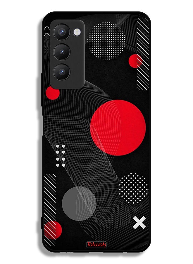Tolwak Tecno Camon 18 Protective Case Cover Round And Cross Shape Pattern - Image 2