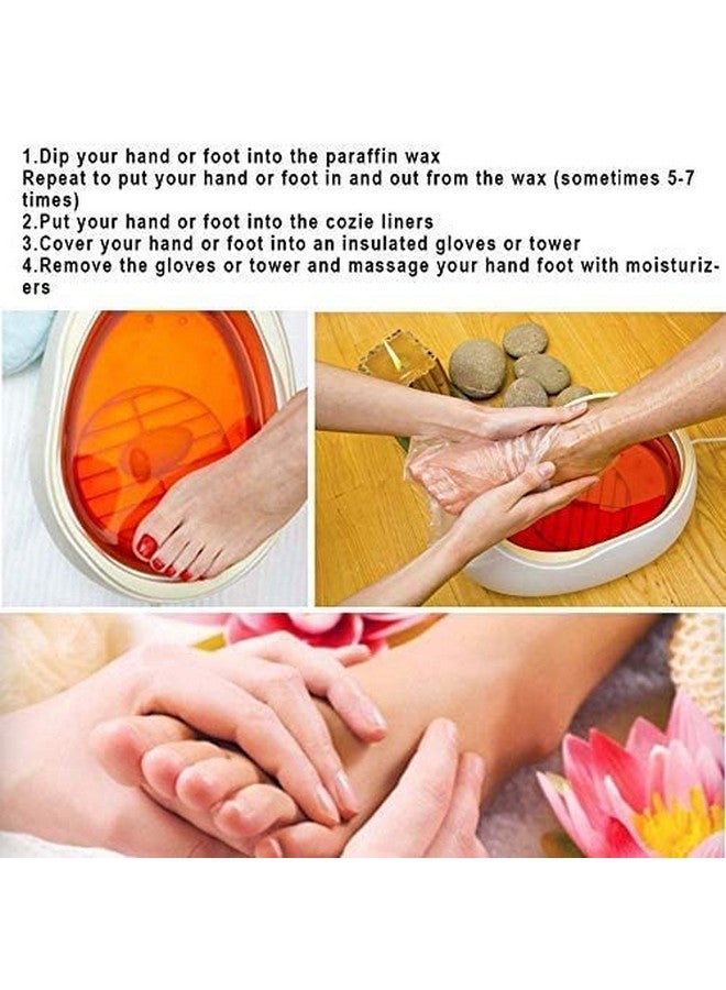 ALLmuis Paraffin Bath Liners for Foot Pedicure Hot Spa Wax Treatment, Larger Thicker Thermal Therapy Feet Covers Bags Plastic Socks Liners - Image 4