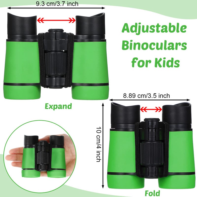 Yunsailing 9 Pack Kid Binoculars Shockproof Mini Compact Binoculars Gifts for 3-12 Years Boys Girls Folding Small Telescope Binoculars for Kids Bird Watching Camping Outdoor Play, 9 Colors - Image 2