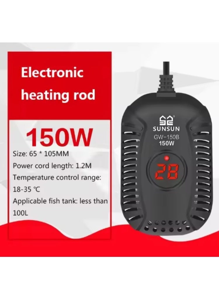 سان سان هيتر / سخان من ألياف الكربون المطور من SUNSUN بقوة 150 وات - Image 1