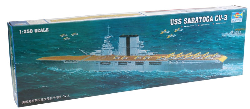 Trumpeter 1350 USS Saratoga CV3 Aircraft Carrier Model Kit - Image 4