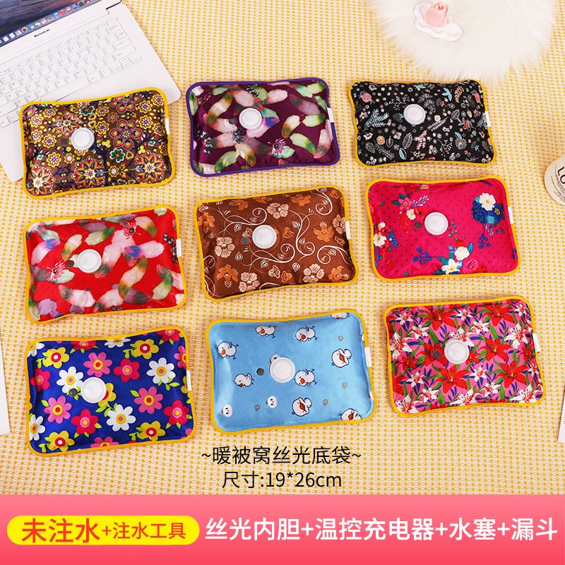Removable Fluffy Electric Hot Water Bottle Cover Only hair [ordinary mercerized liner] will be sent randomly - no water filling 