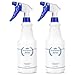 Bealee Plastic Spray Bottle, Empty Spray Bottles (2 Pack 24 Oz), All-Purpose Sprayer for Cleaning Solutions, Hair Spray, Bleach, Planting, BBQ, Mist & Stream Water Spraying Bottle with Adjustable Nozzle - Image 2