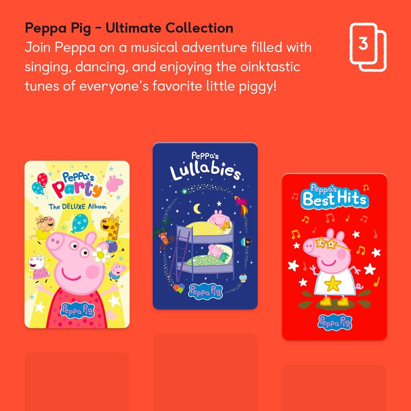 YOTO Peppa Pig Ultimate Collection - 3 Kids Audio Cards for Use with Player & Mini Allâ€“inâ€“1 Audio Player, Screenâ€“Free Listening with Fun Festive Music for Playtime Travel & Holiday Parties, Ages 2+ - Image 2