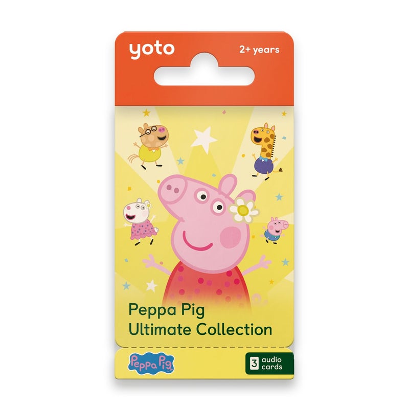 YOTO Peppa Pig Ultimate Collection - 3 Kids Audio Cards for Use with Player & Mini Allâ€“inâ€“1 Audio Player, Screenâ€“Free Listening with Fun Festive Music for Playtime Travel & Holiday Parties, Ages 2+ - Image 1