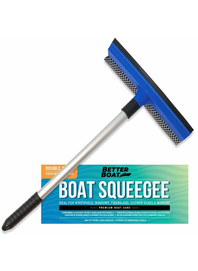 Better Boat Marine Squeegee Windshield Cleaning Tool Window Squeegee Window Cleaner and Washer with Sponge and Car - Image 1