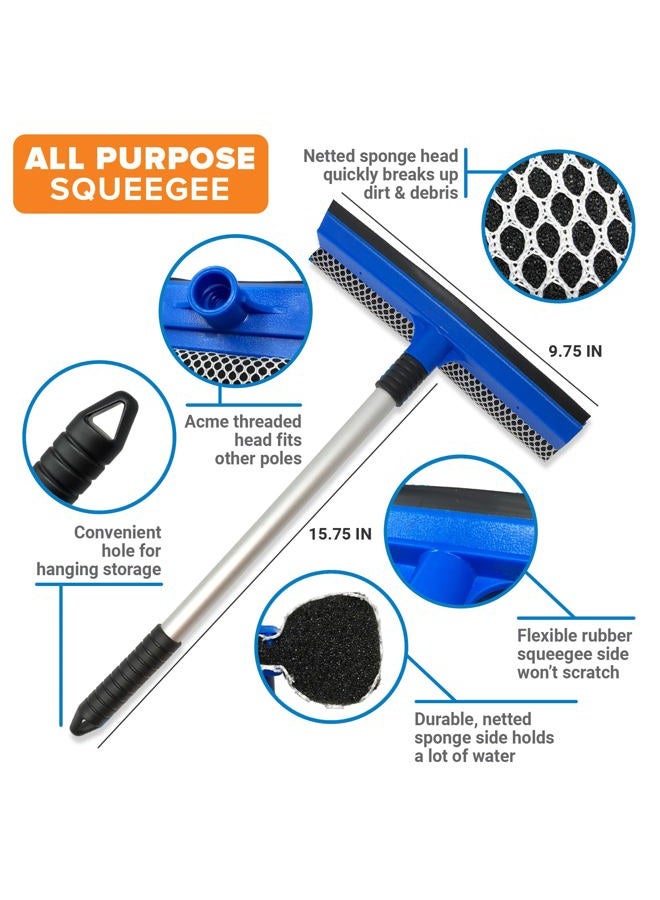 Better Boat Marine Squeegee Windshield Cleaning Tool Window Squeegee Window Cleaner and Washer with Sponge and Car - Image 2