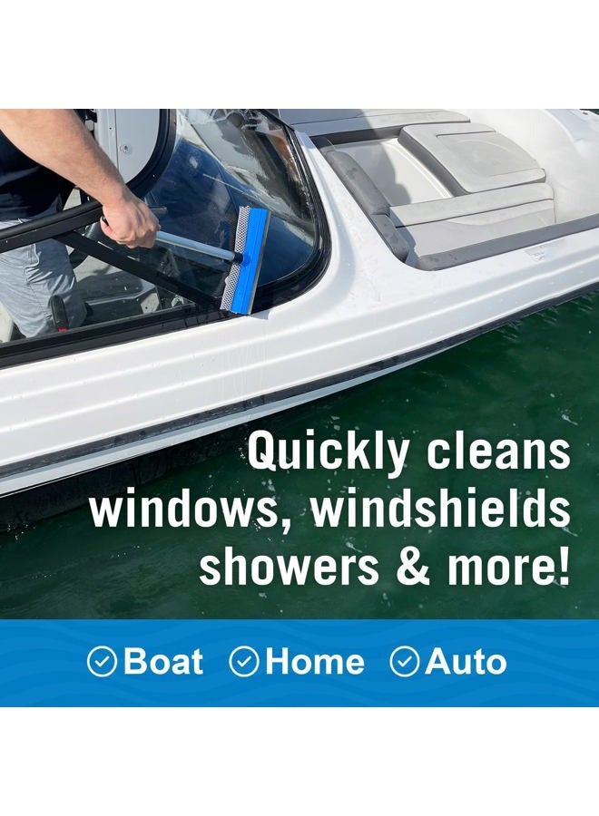 Better Boat Marine Squeegee Windshield Cleaning Tool Window Squeegee Window Cleaner and Washer with Sponge and Car - Image 4