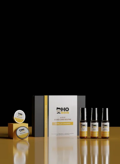 MO BRO'S 4 Step Beard Care Kit - Vanilla & Mango