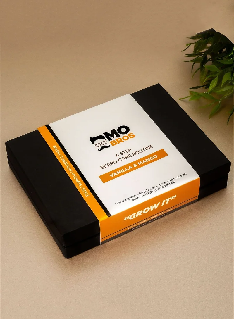 MO BRO'S 4 Step Beard Care Kit - Vanilla & Mango