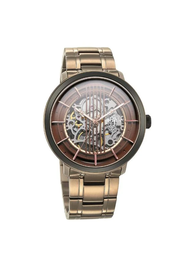 تيتان Men's Stainless Steel Automatic Watch 1848KM05 - 44 mm