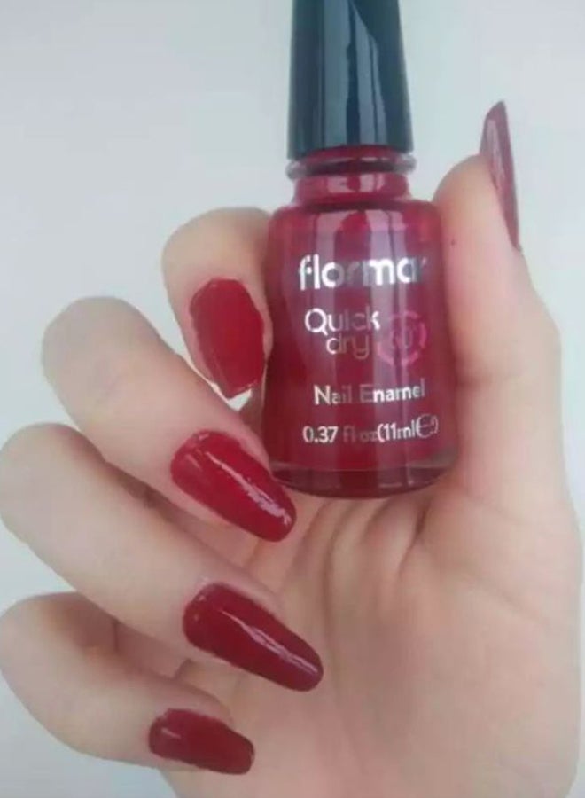 flormar Quick Dry Nail Enamel D20 Rose Taboo - Image 2