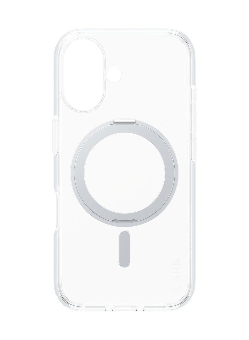 PanzerGlass CARE by PanzerGlass® Feature 3-in-1 Ceramic Bundle for iPhone 16, MagSafe compatible Kickstand case, an Ultra-Wide Fit Ceramic Screen Protector, and HoopsTM Ceramic Camera Lens Protector - with mounting aid for easy installation - Image 5