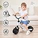 KRIDDO Baby Balance Bike 12 Year Old Mini Cruiser Bike for One Year Old First Birthday Gifts Baby Toys 12 Months to 25 Year Old White - Image 4