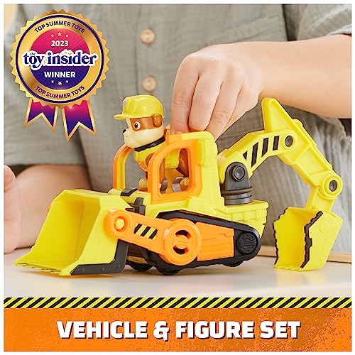 Rubble & Crew Ruben & Compagnie – Ruben Toy – Collectable Paw Patrol Car Figurine – Cartoon Adventures Constructions – Paw Patrol Toy – Children's Car – Children's Toy 3 Years and Above - Image 3