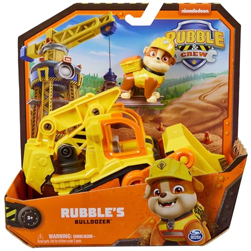 Rubble & Crew Ruben & Compagnie – Ruben Toy – Collectable Paw Patrol Car Figurine – Cartoon Adventures Constructions – Paw Patrol Toy – Children's Car – Children's Toy 3 Years and Above - Image 2