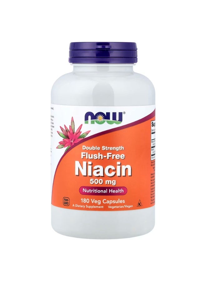 ناو نياسين خالٍ من التنظيف ، 500 ملجم ، 180 كبسولة نباتية - Image 1