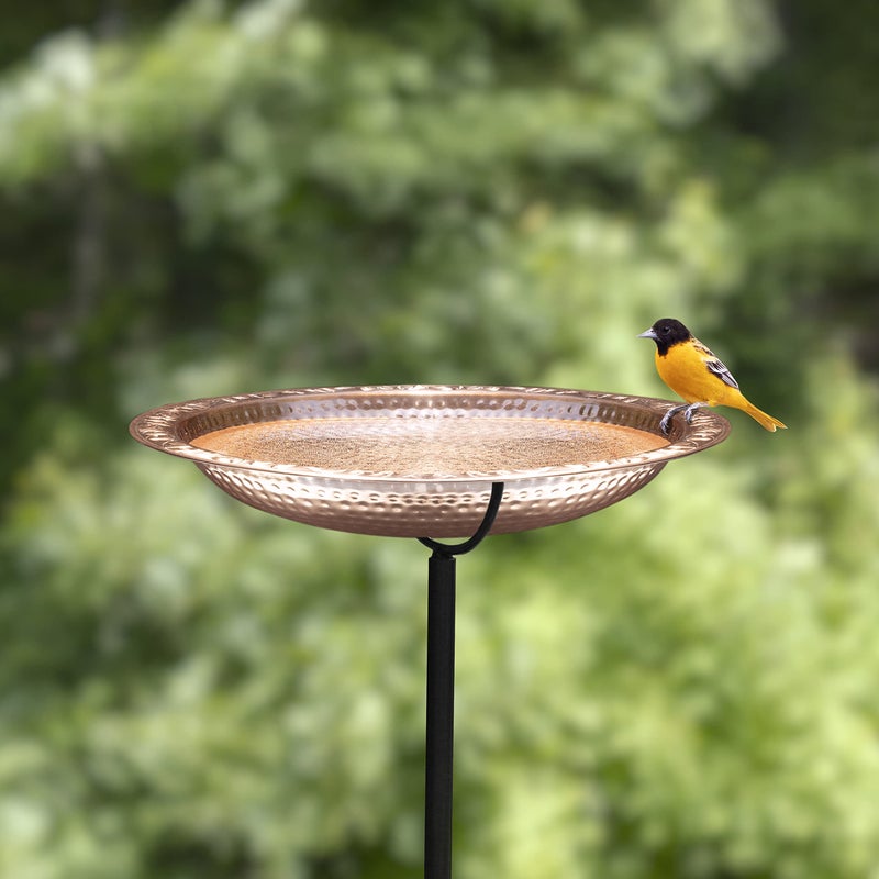Good Directions BBG18 Copper Bird Bath, Includes Garden Pole, 18â€ Diameter Basin, Polished Copper - Image 3