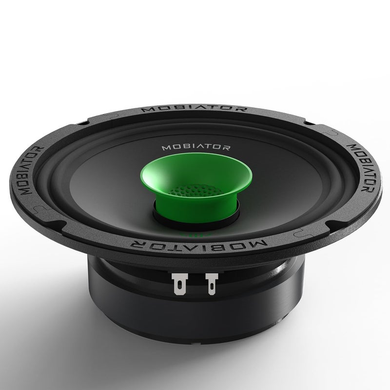 mobiator MB-M65T 6.5" 2-Way Pro Audio Midrange Coaxial Speakers, 360W Max, 4-Ohm, 1.5" Voice Coil, with Built-in Bullet Tweeters, Easy to Install in Cars/Trucks/Doors (Pair) - Image 5