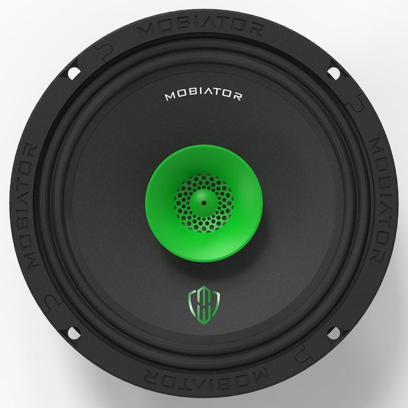mobiator MB-M65T 6.5" 2-Way Pro Audio Midrange Coaxial Speakers, 360W Max, 4-Ohm, 1.5" Voice Coil, with Built-in Bullet Tweeters, Easy to Install in Cars/Trucks/Doors (Pair) - Image 3