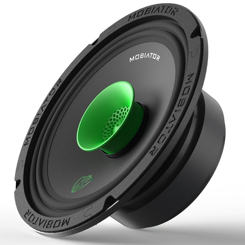 mobiator MB-M65T 6.5" 2-Way Pro Audio Midrange Coaxial Speakers, 360W Max, 4-Ohm, 1.5" Voice Coil, with Built-in Bullet Tweeters, Easy to Install in Cars/Trucks/Doors (Pair) - Image 4