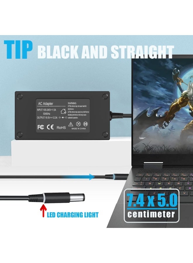 Terabyte 240W 180W Compatible with Dell Precision M6400 M6500 M6600 7710 7720 7530 7520 7730 Alienware M17 M17X M15 M18X Area-51m 13 15 17 R1 R2 R3 R4 Laptop Power Supply 19.5V 12.3A - Image 4