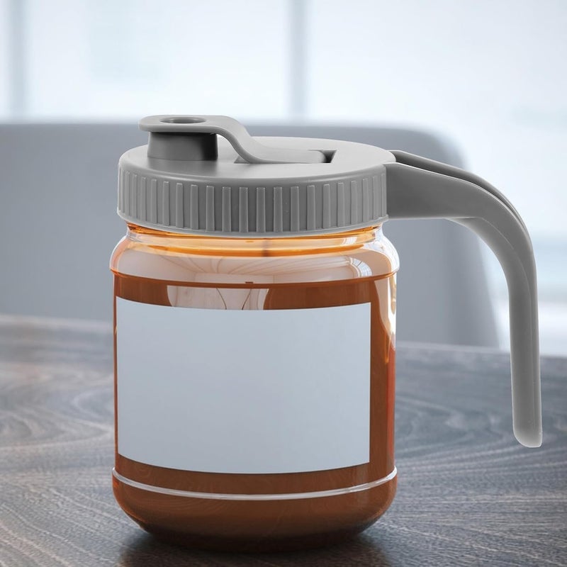 Varied global sizing picks SHINEOFI Mason Jar Wide Mouth Lid with Handle Leak-proof Jar Cover Lid for Drink Bottles Suitable for Cold Beverages and Lemonade Market mainstream color picks - Image 5