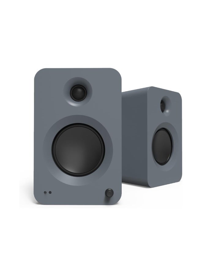 Kanto Audio REN 200W Powered Bookshelf Speakers with HDMI ARC, USB-C, and Bluetooth 5.3-Matte Grey, Pair - Image 1