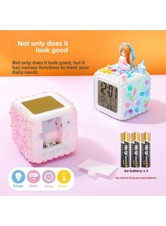 Fantasy Colorful Alarm Clock Children's DIY Handmade Watch Toy Material Bag Creative Girl Toys-Color:Type C  - Image 4