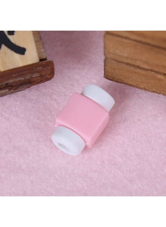 A Large Supply Of Candy-colored Mobile Phone Computer Data Cable Protector Universal Headset Charging Cable Apple-Color:Pink (bulk Without Packaging) (apple)