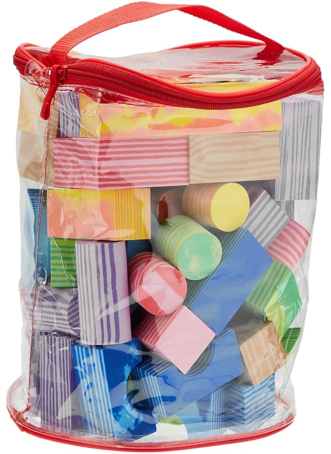 Little Hero Little Hero – Construction Blocks Soft Case 60 Pieces  - Image 1