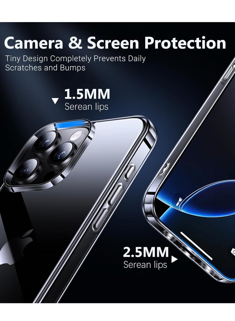 BORTONY iPhone 16 Pro Max Case Crystal Clear Ultra Slim Thin Cover for iPhone 16 Pro Max Shockproof Protective Phone Case for iPhone 16 Pro Max 6.9 inch - Image 2