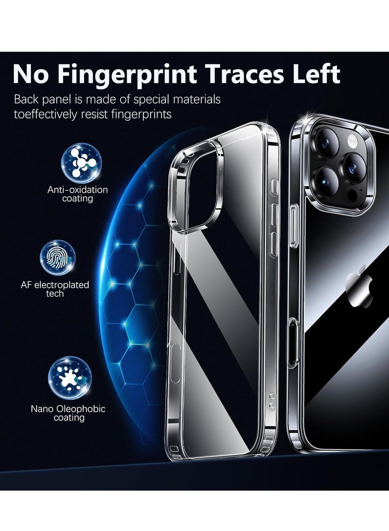 BORTONY iPhone 16 Pro Max Case Crystal Clear Ultra Slim Thin Cover for iPhone 16 Pro Max Shockproof Protective Phone Case for iPhone 16 Pro Max 6.9 inch - Image 3