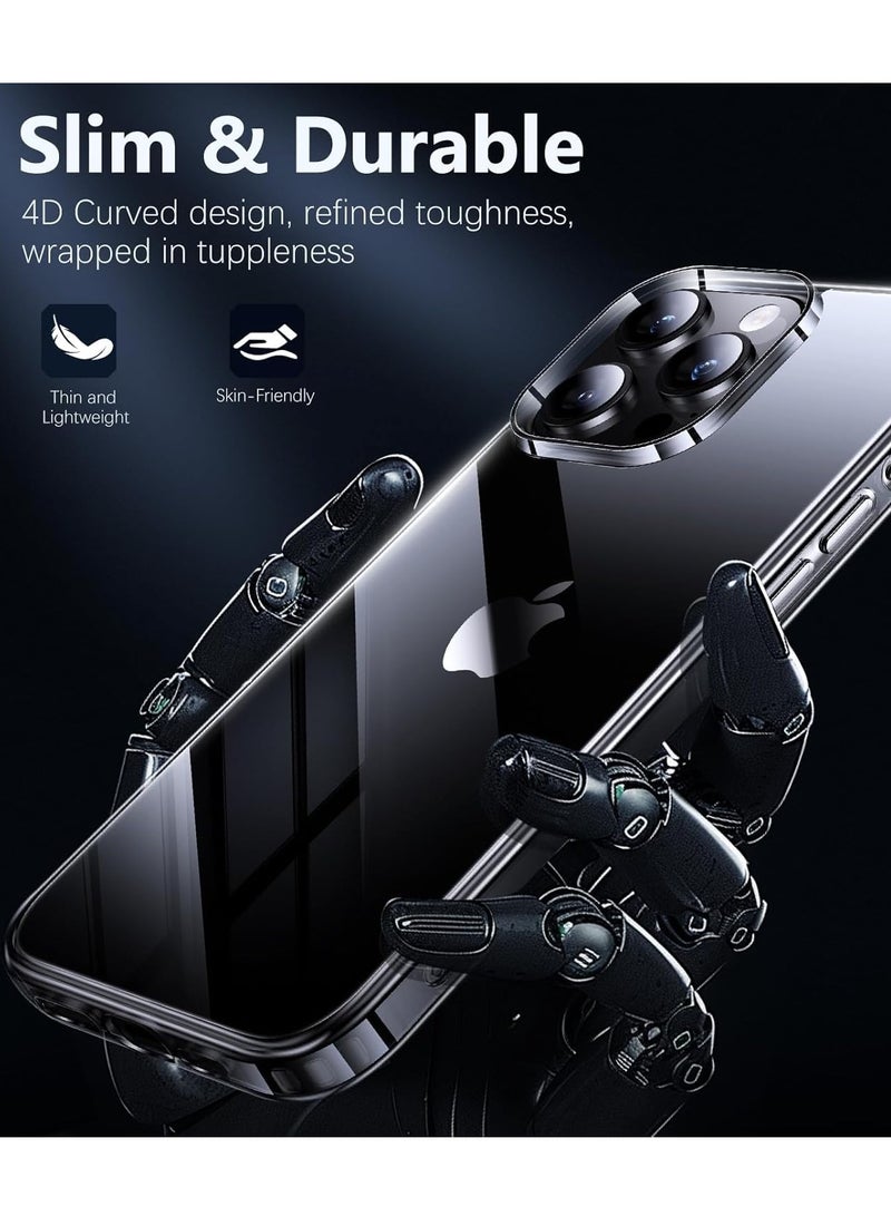 BORTONY iPhone 16 Pro Max Case Crystal Clear Ultra Slim Thin Cover for iPhone 16 Pro Max Shockproof Protective Phone Case for iPhone 16 Pro Max 6.9 inch - Image 4