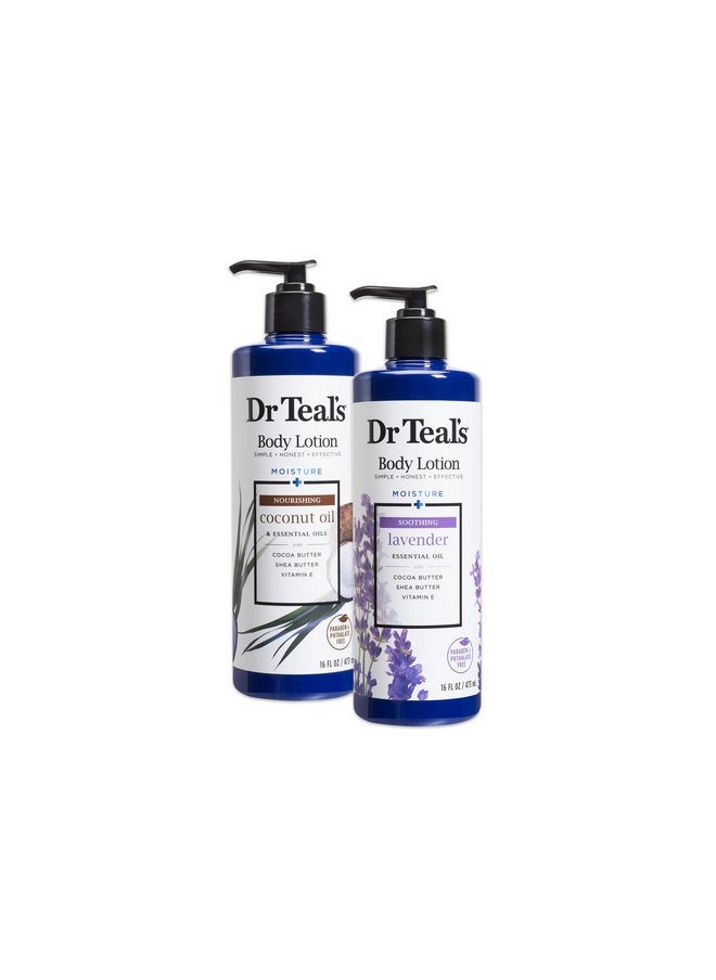 Dr Teal's - R Teal'S Body Lotion Coconut And Lavender 2 Count 32Oz Total(Packaging May Vary) - Image 1