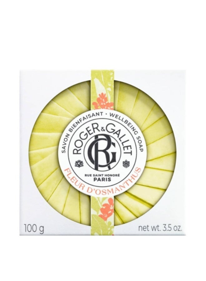 Roger & Gallet Fleur D'Osmanthus Wellbeing Soap 100g - Image 1