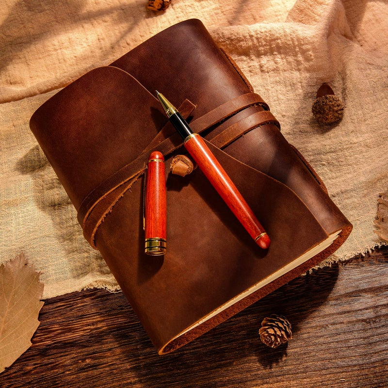 BEILUNER Luxury Rosewood Ballpoint Pen Writing Set - Elegant Fancy Nice Gift Pen Set for Signature Executive Business Office Supplies - Gift Boxed with Extra Refills (Black) - Image 3