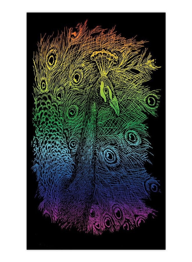 Royal & Langnickel Royal and Langnickel Rainbow Engraving Art, Peacock - Image 2