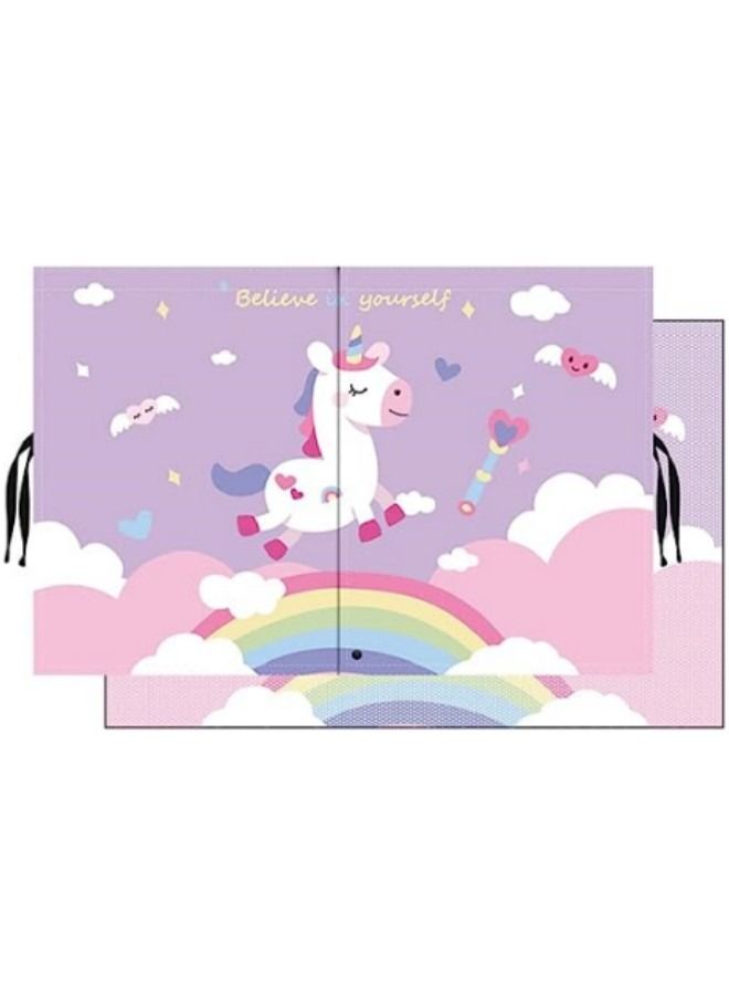 GGEROU Cute Cartoon Sunshades, Car Window Shades with Mesh Pocket - Image 1