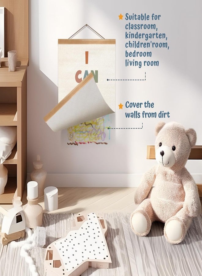 ZTGDA I Am Kind,I Can Do Hard Things Positive Quotes Wall Art Decor Set of 2,Inspirational Canvas Linen Posters with Wood Hanger Frame, Encouragement Wall Art Poster for Classroom Playroom Nursery,Kids Room Decor (12x16inch) - Image 3