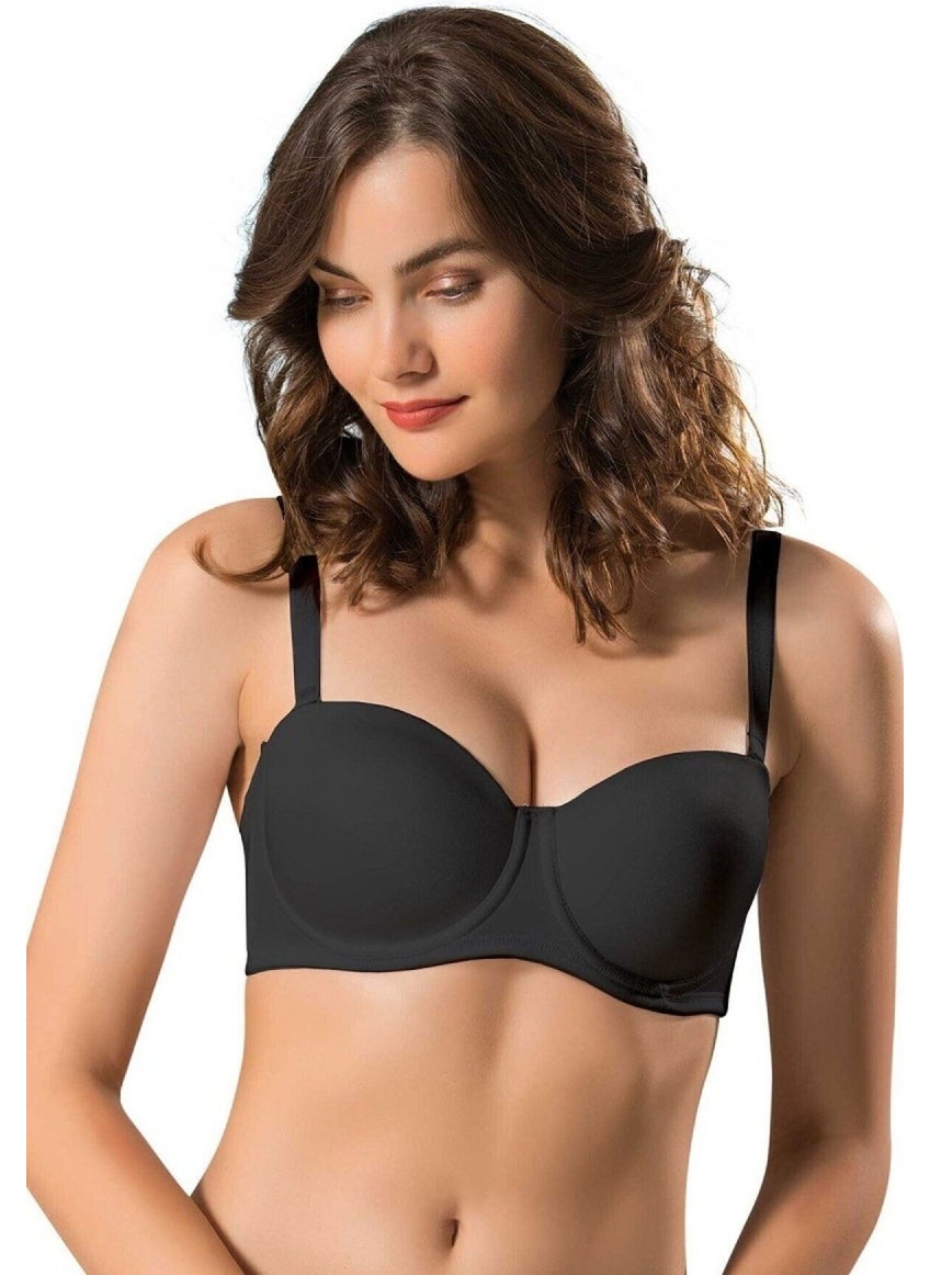 Le Jardin Black Drawstring Bra 