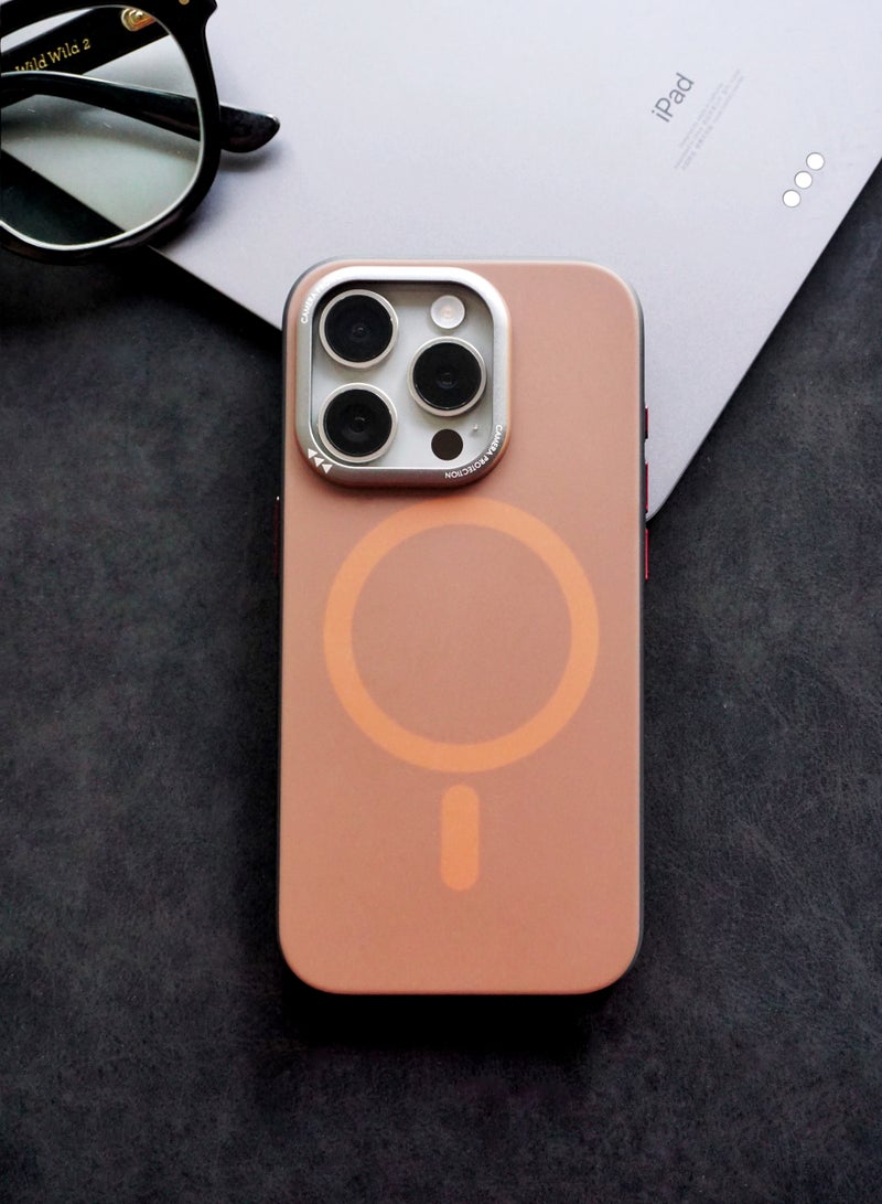 iPhone 15 Pro Max Clear Case with MagSafe Brown - Image 1