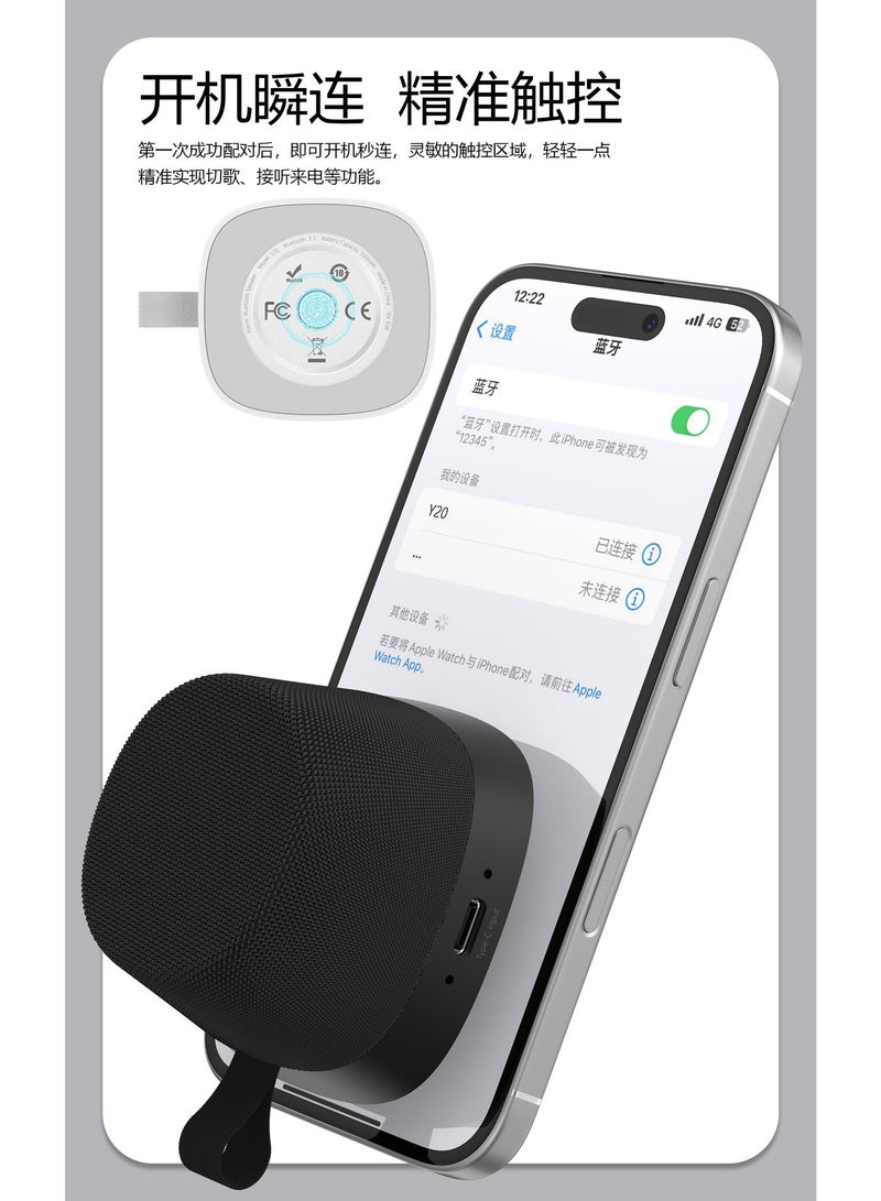 DUDAO Y20-B MINI MAGNETIC PHONE STAND SPEAKER -BLK - Image 1
