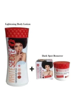 WHITE SECRET LIGHTENING BODY LOTION AND DARK SPOT REMOVER CREAM