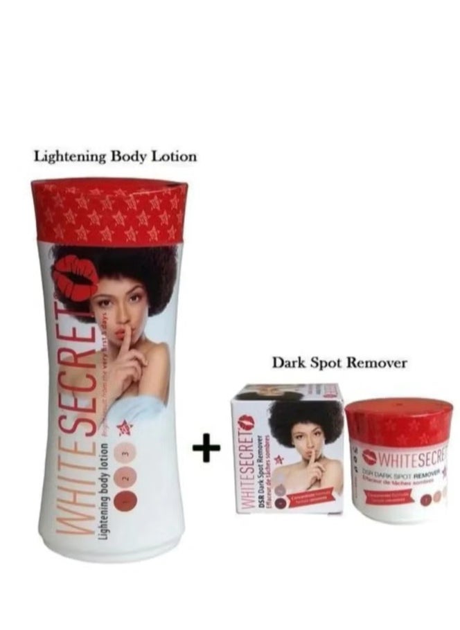 White secret - WHITE SECRET LIGHTENING BODY LOTION AND DARK SPOT REMOVER CREAM - Image 1