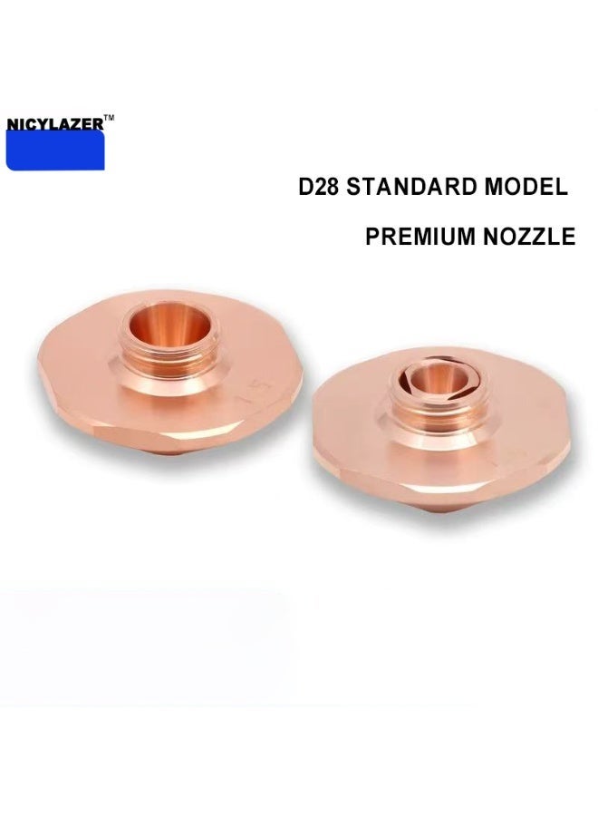 D28 double-layer laser cutting copper nozzle, diameter 2.0 mm - Image 5