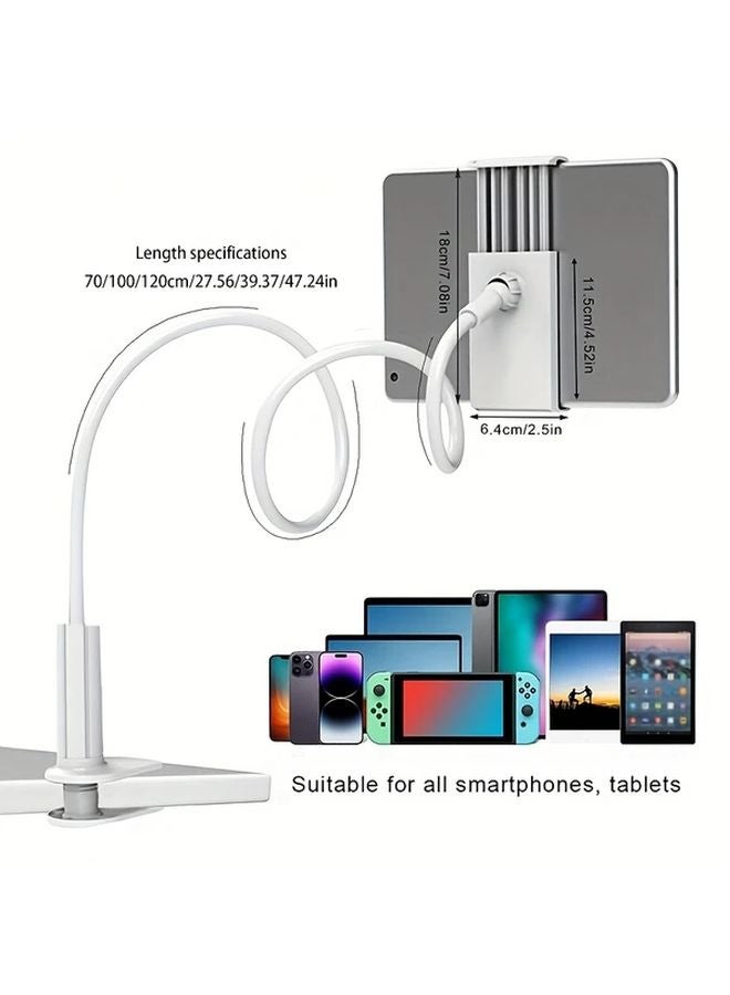 Black Universal Tablet Phone Stand Adjustable Rotatable For Bedside Support - Image 2