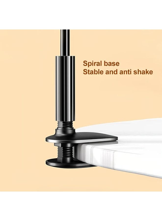 Black Universal Tablet Phone Stand Adjustable Rotatable For Bedside Support - Image 4